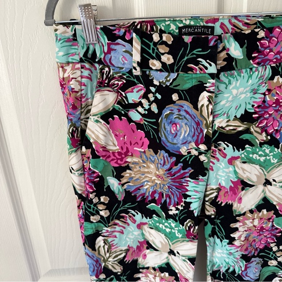 J. Crew Mercantile Floral Dress Ankle Pants - Size 6 - Picture 3 of 8